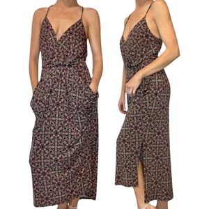 BCBG Batik Faux Wrap Midi Dress‎